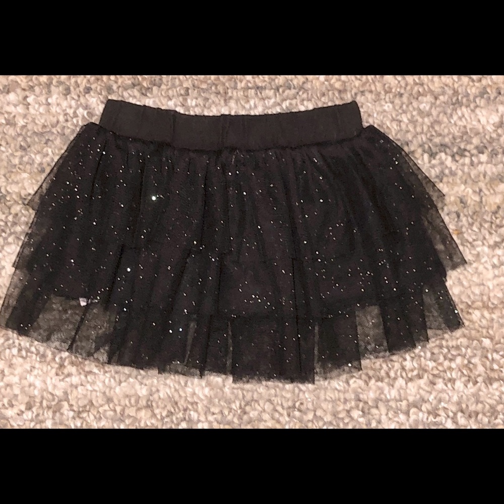 BWA Baby Girl Black Layered Lace Skirt 12 Months